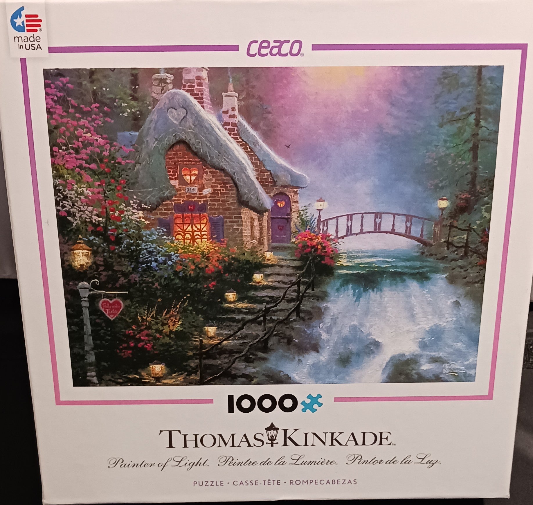 Ceaco Thomas Kinkade Sweetheart Cottage 1,000-Piece Puzzle