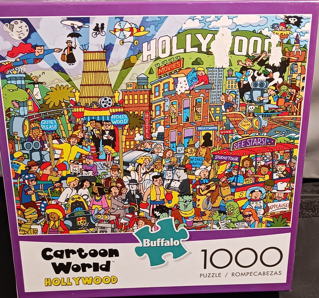 "Hollywood" Cartoon 1,000-Piece Puzzle